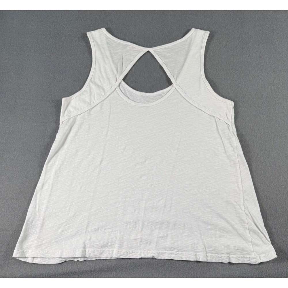 Vintage Fresh Produce Chloe Tank Top Women's M White Cotton USA Y2K 90s Summer - Picture 2 of 6